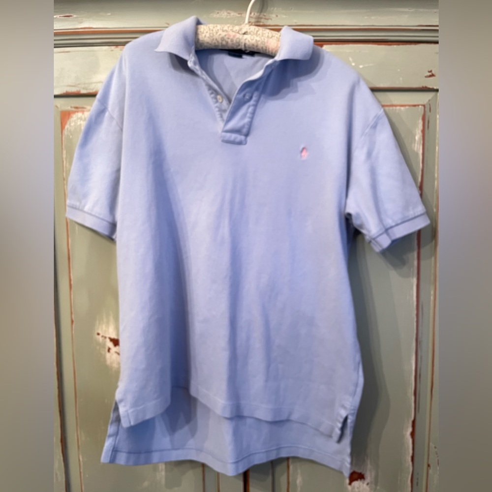 Light Blue  Ralph Lauren Short Sleeve Polo Short Medium